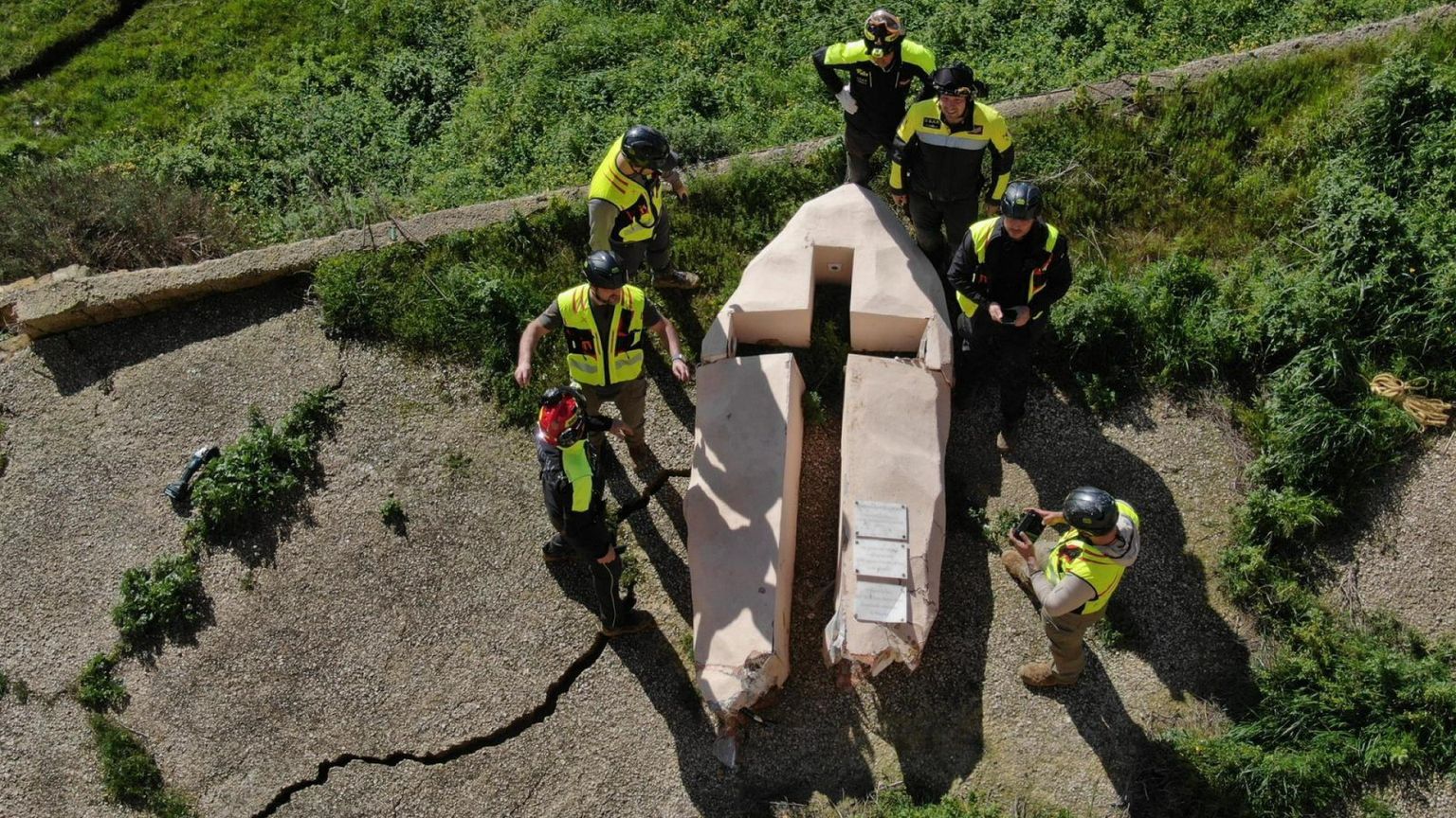 La croce di Niscemi è stata recuperata e indica la strada della speranza