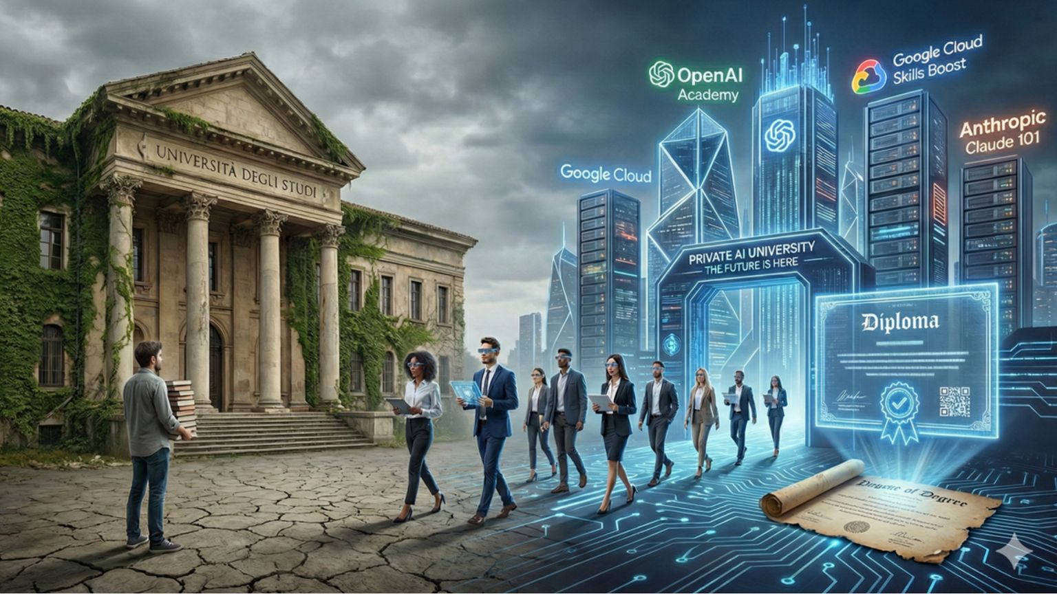L'Università del futuro è (solo) privata, il piano di OpenAI e delle Big Tech