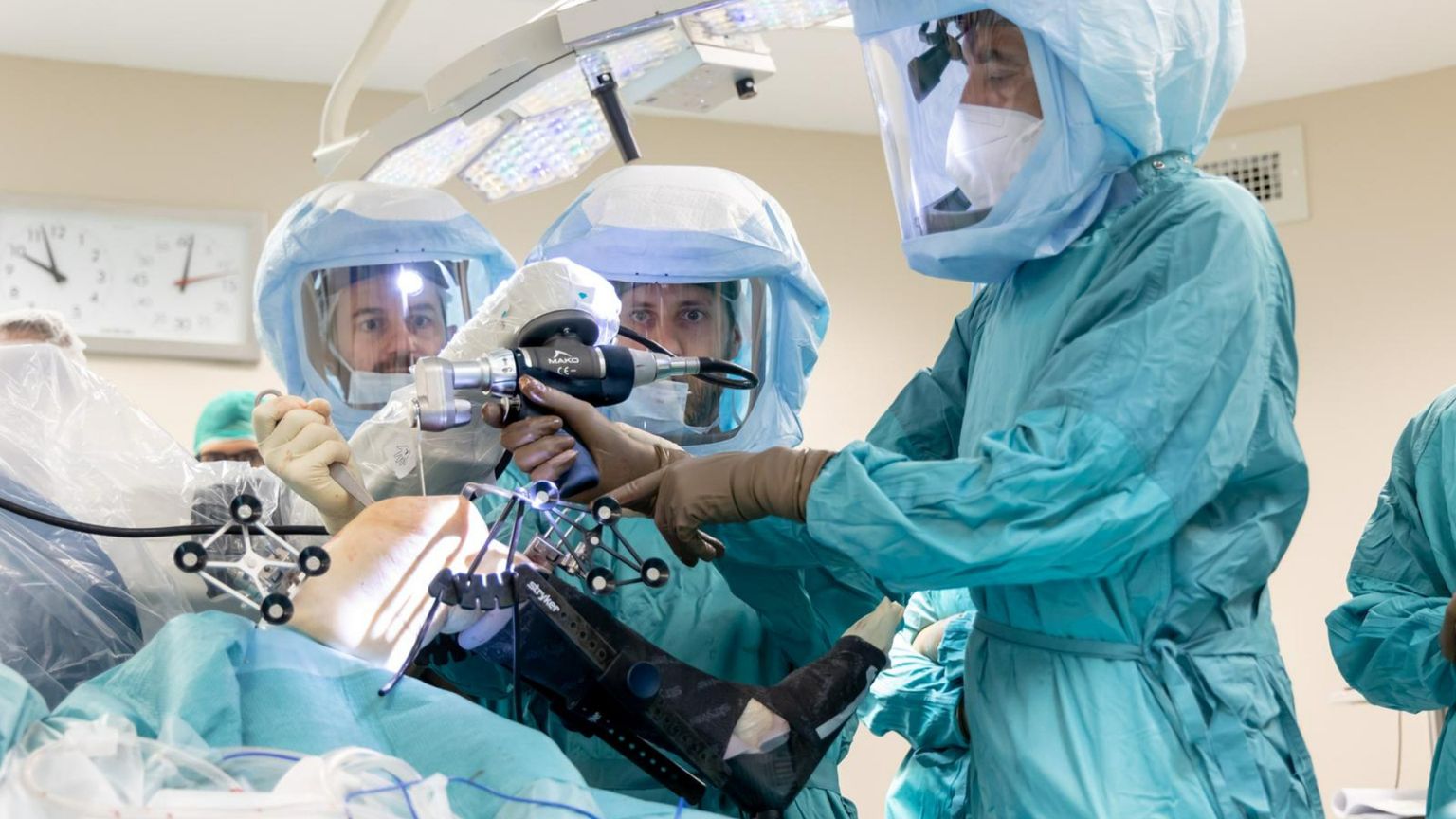 Un intervento chirurgico effettuato Unità operativa complessa di Ortopedia e Traumatologia del Campus Bio-Medico