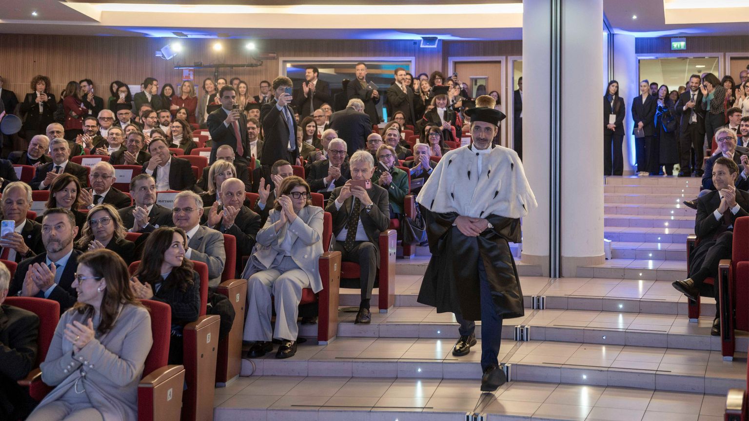 Il rettore del Campus Bio-Medico di Roma, Rocco Papalia, all'inaugurazione dell'anno accademico