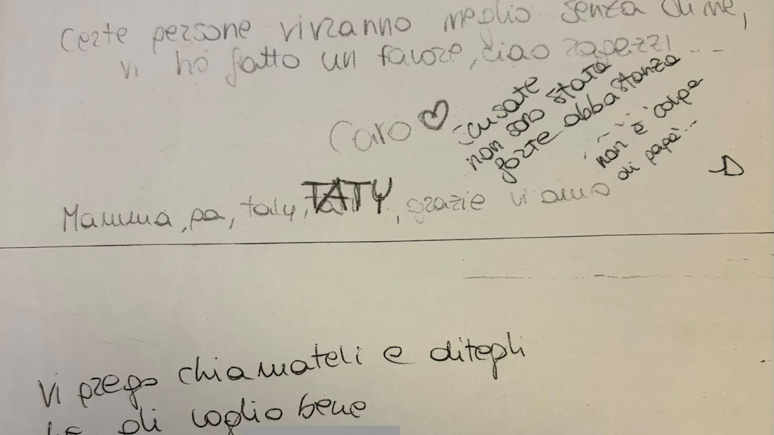 «L'amore contro l'odio dei social». Carolina, le parole mai pubblicate