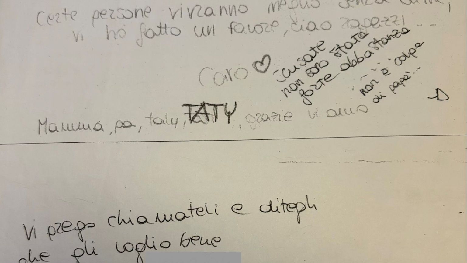 «L'amore contro l'odio dei social». Carolina, le parole mai pubblicate