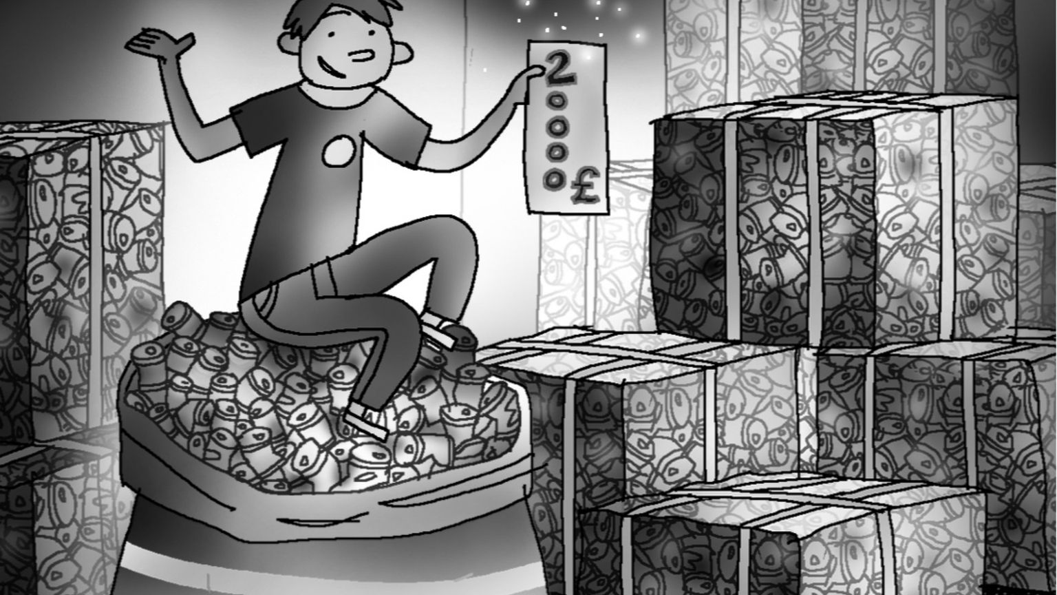 Generosità in lattina