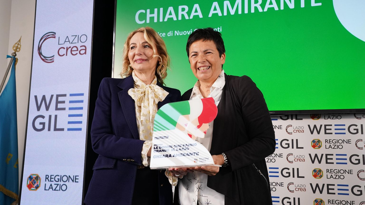 «Nessuna vita è mai perduta»: Chiara Amirante premiata dal "suo" Lazio
