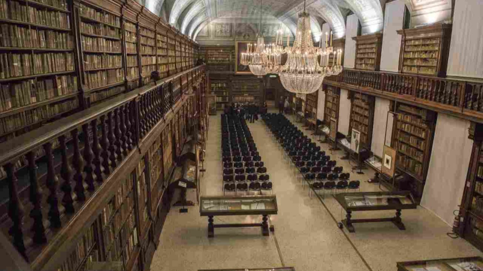 A Milano la Biblioteca Braidense è stata usata per una sessione di fitness