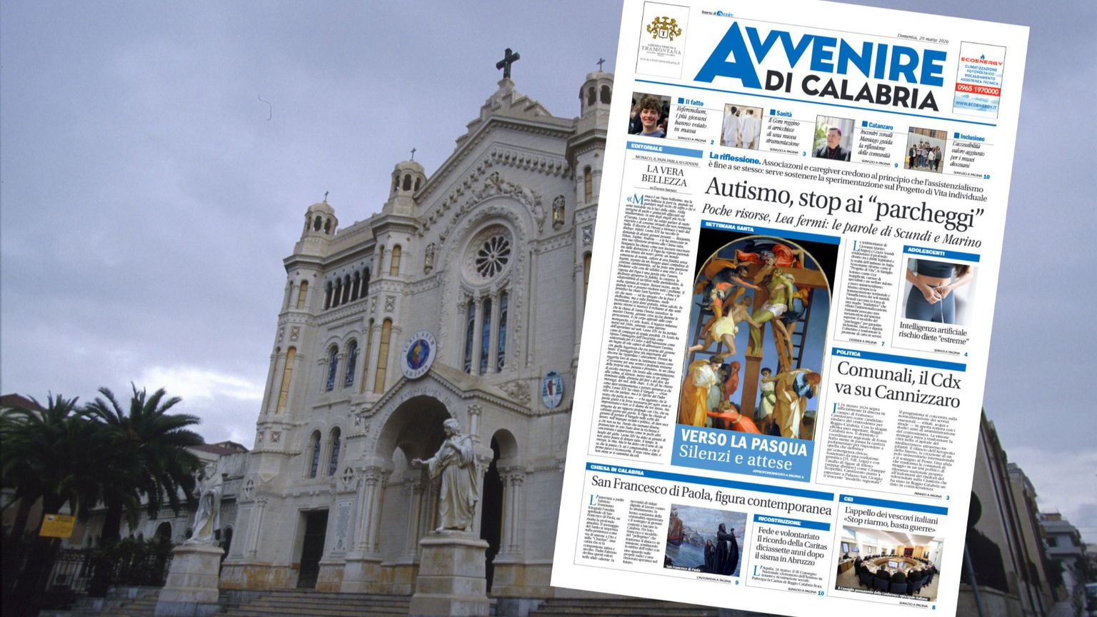 Elezioni comunali, Referendum e autismo: domani torna in edicola Avvenire di Calabria