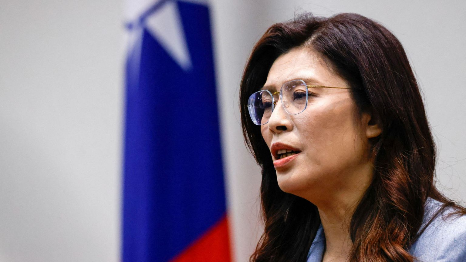 La presidente del Kuomintang, il principale partito dell'opposizione di Taiwan, Cheng Li-wun