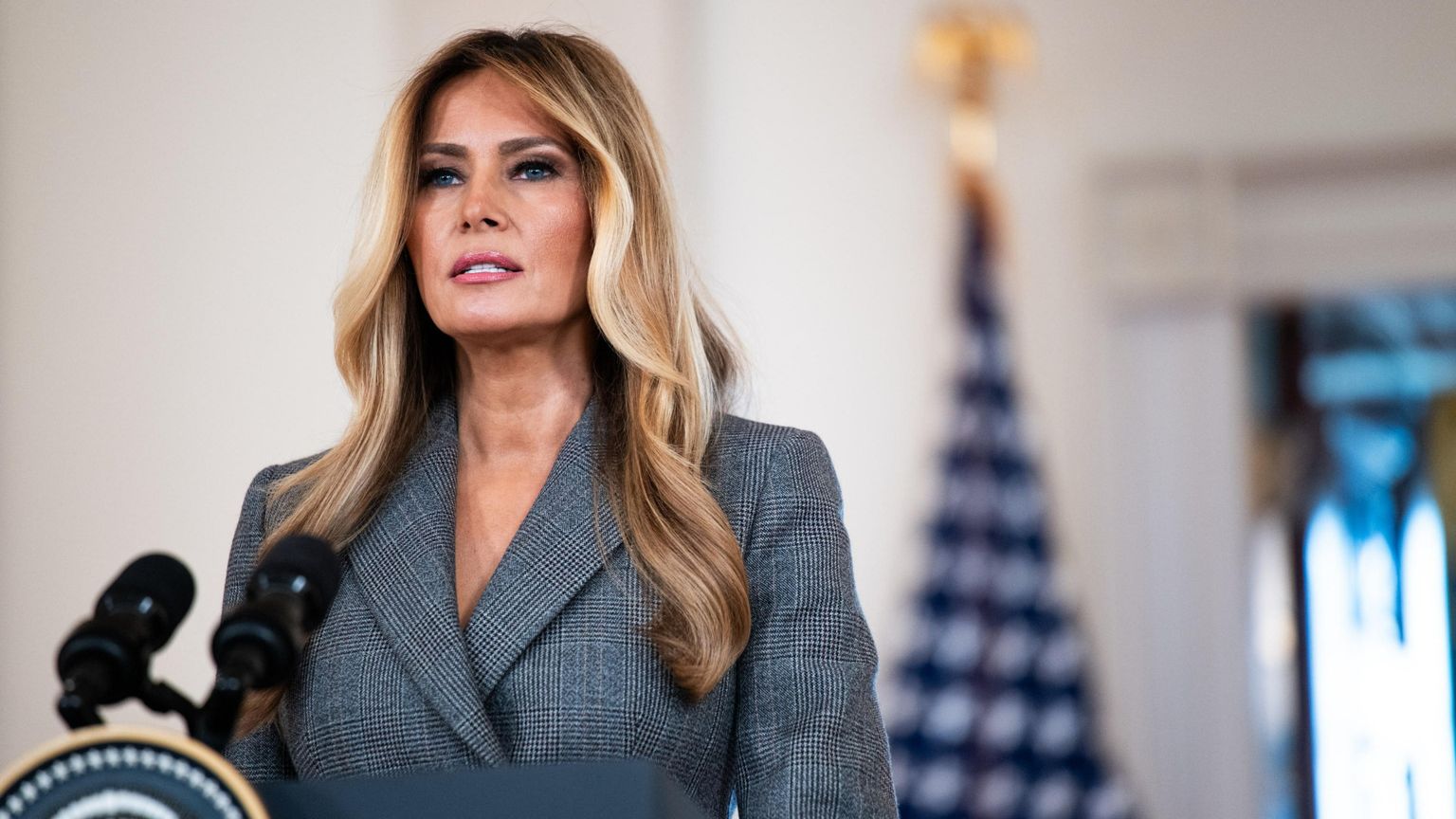 La first lady Melania Trump