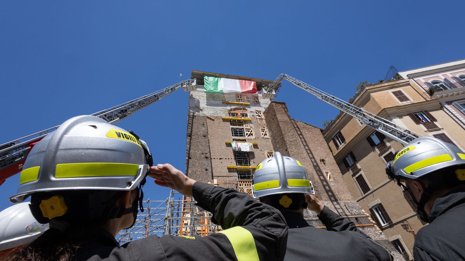Torre dei Conti in sicurezza, «il 6 maggio l'area tornerà come prima del crollo»