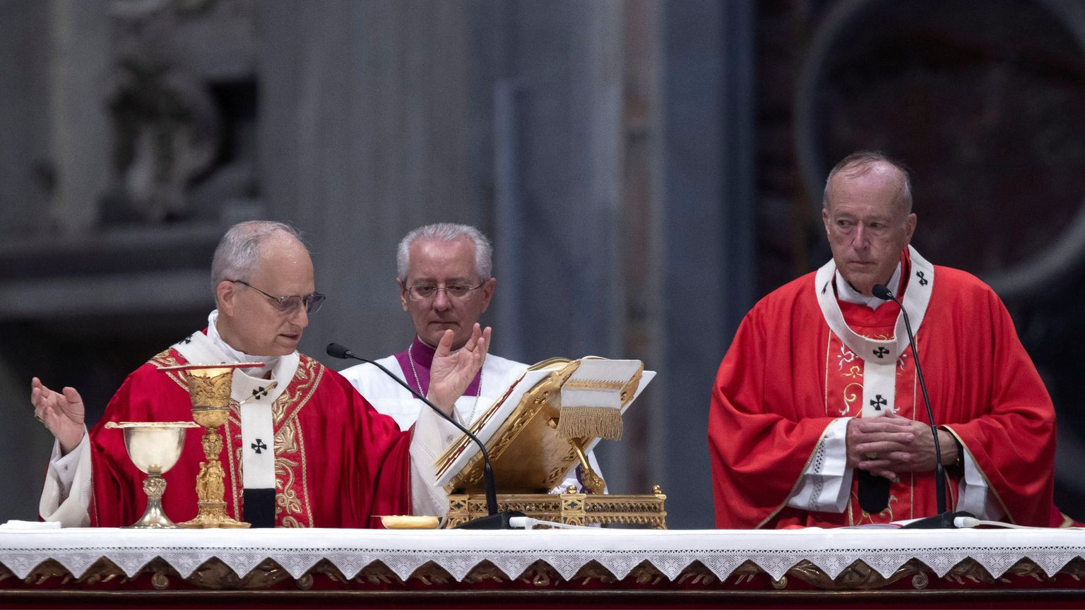 Il cardinale McElroy assieme a Leone XIV durante la Messa celebrata in San Pietro lo scorso 29 giugno per i santi Pietro e Paolo