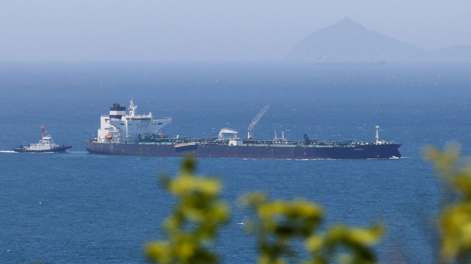 Una nave petroliera