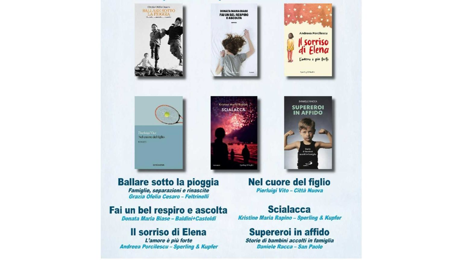 Premio Pontremoli Città del Libro e della Famiglia: ecco la sestina