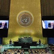 Abu Mazen all'Onu: «Pronto a lavorare con Trump su pace e sicurezza»