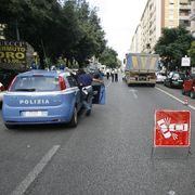 Un incidente stradale a Roma