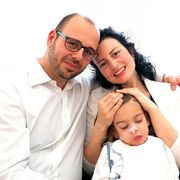 Guido, Caterina e la loro piccola Sofia, che oggi non c'è più