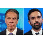 Andrew Cuomo (a sinistra) e Zohran Mamdani (a destra)