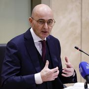 Il vicepresidente del Csm Pinelli. Foto Ansa/Fabio Frustaci