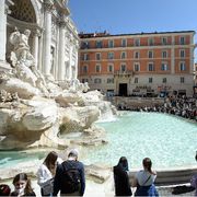 Fontana di Trevi. Foto d'archivio