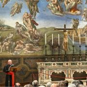 Parolin ai parlamentari in Cappella Sistina: «Il Signore ci è necessario»