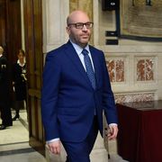 Il presidente della Camera dei deputati Lorenzo Fontana. Foto Imagoeconomia