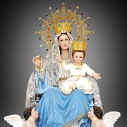 La statua di Nostra Signora d'Arabia, patrona del Vicariato d'Arabia del nord