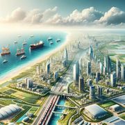 Nelle immagini alcune delle illustrazioni contenute nel progetto “Great” che scommette sul trasferimento di quasi un quarto dei residenti e la realizzazione di edifici residenziali e alberghieri di lusso da offrire agli stranieri a Gaza