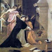 Diego Velazquez, San Tommaso d'Aquino sorretto dagli Angeli, dipinto del 1631