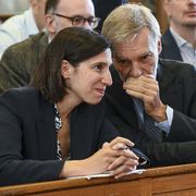 La segretaria del Pd Elly Schlein con il senatore dem Graziano Delrio, esponente dell'area riformista del partito