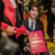Mauro Glorioso il giorno della sua laurea