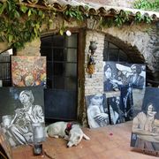 Un atelier d'artista a Bussana Vecchia