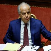 Il ministro dell’Interno Matteo Piantedosi in Senato / ANSA