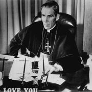 Il vescovo americano Fulton John Sheen (El Paso, 8 maggio 1895 – New York, 9 dicembre 1979)