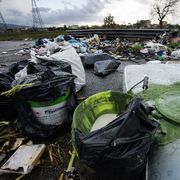 Spazzatura per le strade di Caivano