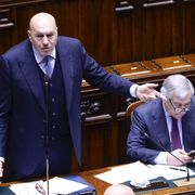 Guido Crosetto e Antonio Tajani alla Camera dei deputati