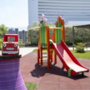 Un dettaglio del parco Abbracci in Libertà. Foto Fondazione Sant Versace