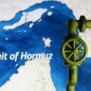 Una mappa dello Stretto di Hormuz