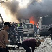 La distruzione a Beirut dopo i raid di Israele