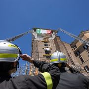 Torre dei Conti in sicurezza, «il 6 maggio l'area tornerà come prima del crollo»