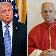 In una combo Donald Trump e Papa Leone XIV / Ansa