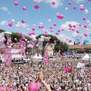 La scorsa edizione di Race for The Cure a Roma. Foto d'archivio