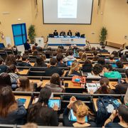 Un incontro all'universtià Cattolica di Roma. Foto d'archivio