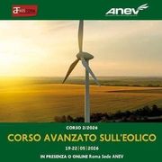 Corso avanzato sull'eolico dal 19 al 22 maggio
