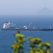 Una nave petroliera