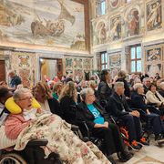Papa Leone XIV assieme ai malati di Sla: nel dolore resta intatto il valore della vita