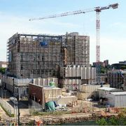 Il cantiere per la costruzione del Consolato degli Stati Uniti a Milano in viale Achille Papa / ANSA