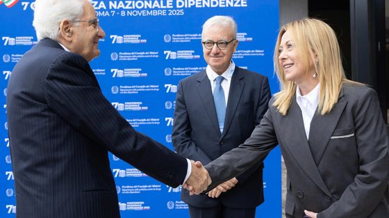 Il presidente della Repubblica, Sergio Mattarella, durante la Conferenza nazionale sulle dipendenze. Ansa/Riccardo Antimiani