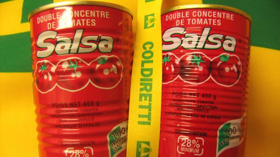 Lattine di salsa di pomodoro cinese