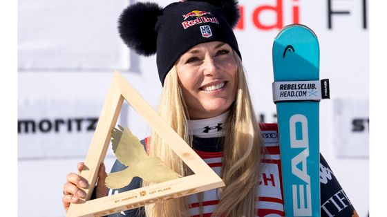 Sci, a St. Moritz, Vonn torna regina a 41 anni