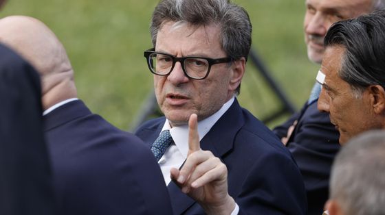 Il ministro dell'Economia Giancarlo Giorgetti. Foto Ansa
