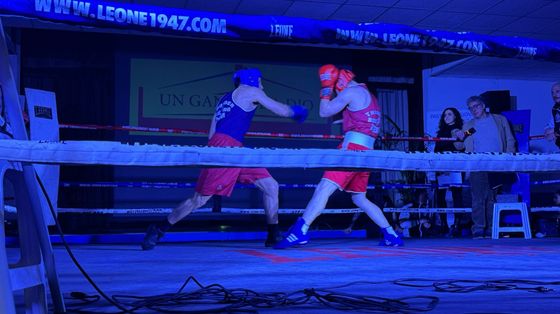 Un momento di un match